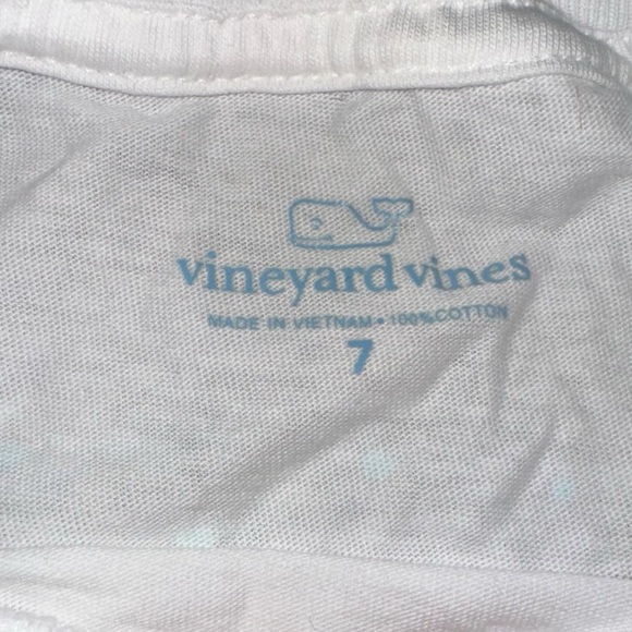 Vineyard Vines White Long Sleeve Tee with Yeti - Picture 3 of 3